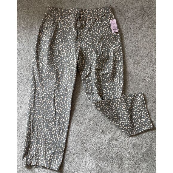Wild Fable Leopard Print Straight Leg Pants - Picture 1 of 10